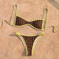 Bikini "ISLA" Polka Marrón