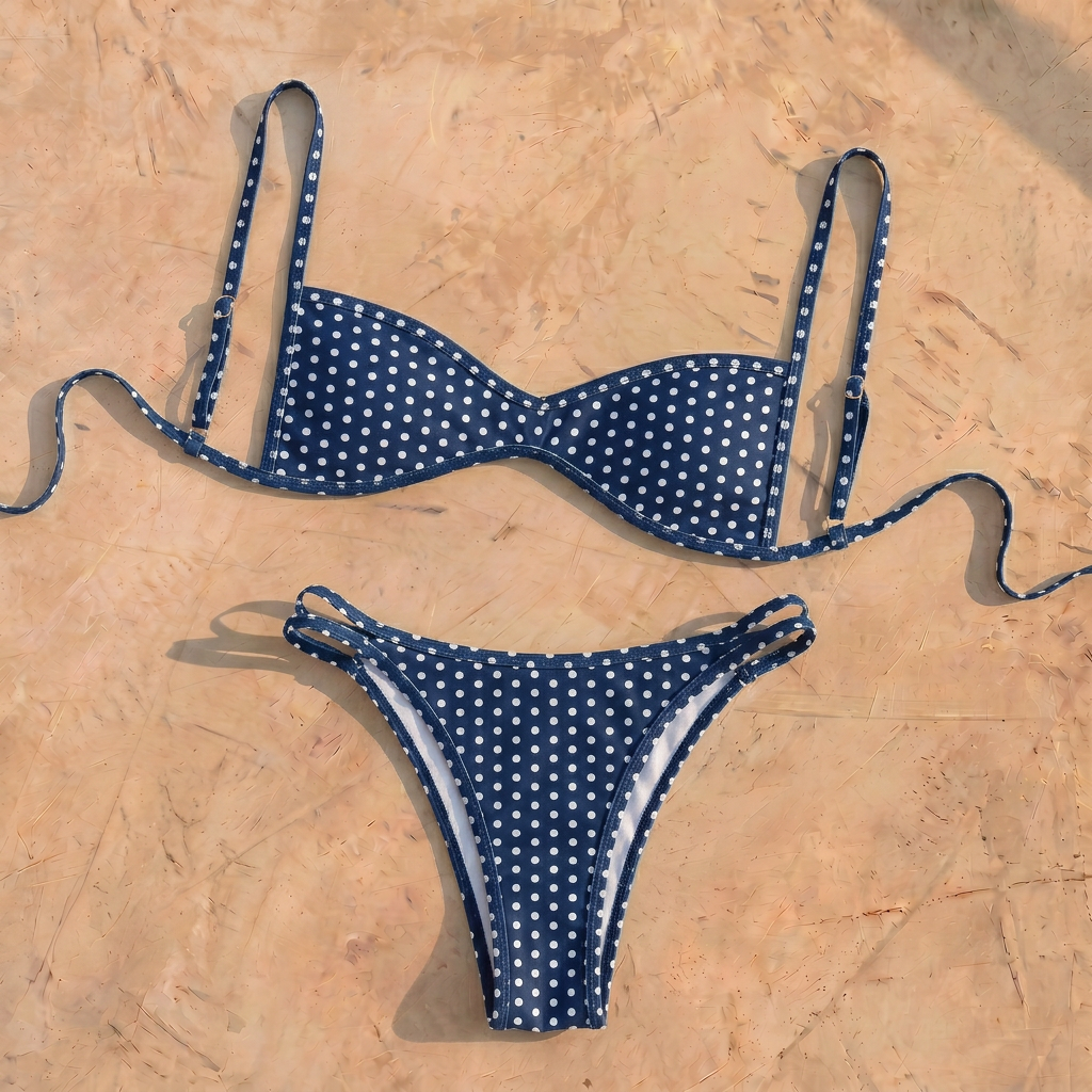 Bikini "ISLA" Polka Blu